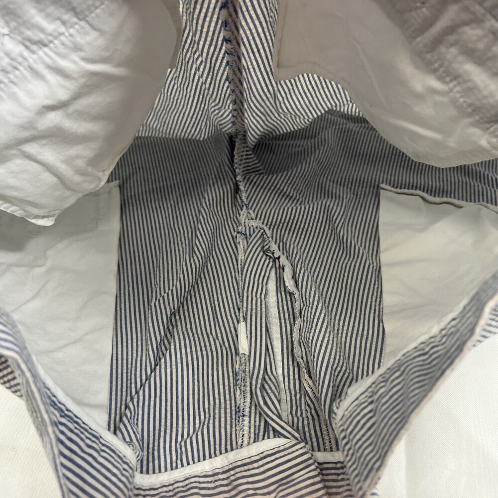 J. Crew Shorts Mens 36 Blue White Seersucker Cotton Striped Summer Classic - Picture 9 of 10